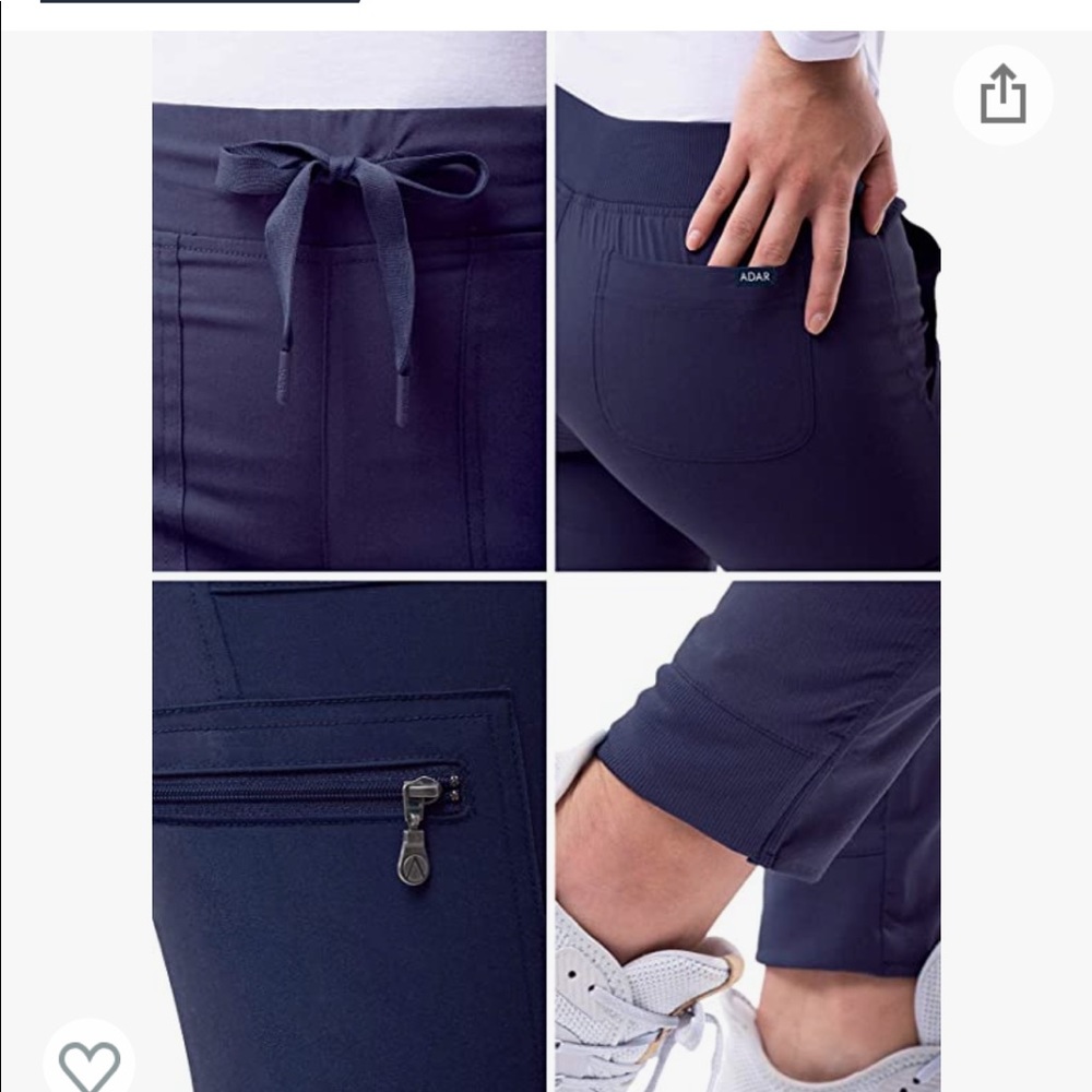 Navy Blue Scrub Pants